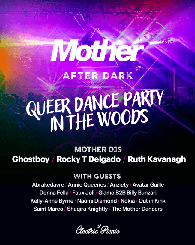 Mother - Line-up Poster Electric Picnic 2024. Ghostboy, Rocky T Delgado, Ruth Kavanagh