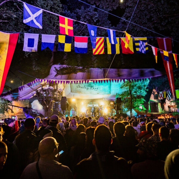 Salty Dog Stage at night