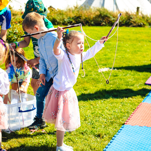 Blowing Bubbles at Little Picnic